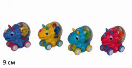 КАТАЛКА ДИНОЗАВРИК С ШЕСТЕРЕНКАМИ, ИНЕРЦ, СВЕТ купить оптом и в розницу КАТАЛКА ДИНОЗАВРИК С ШЕСТЕРЕНКАМИ, ИНЕРЦ, СВЕТ купить оптом и в розницу на базе игрушек